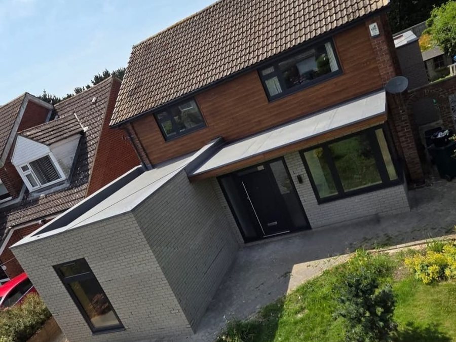 Flat Roof Extension and Canopy
